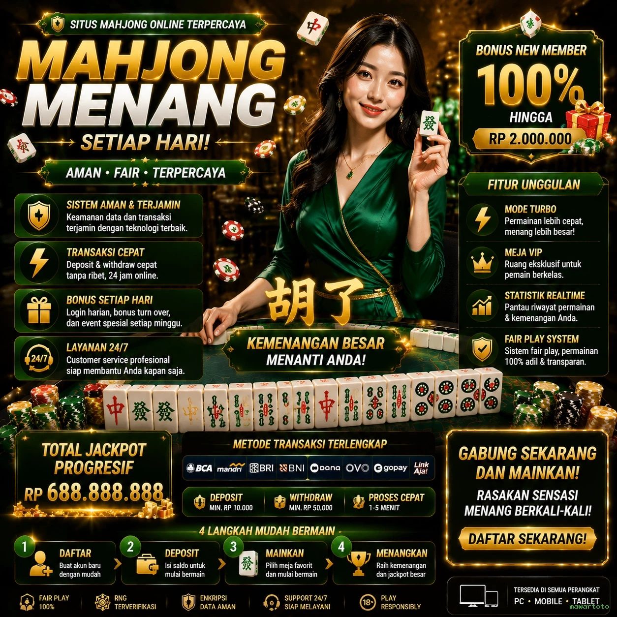 Berbagai Jenis Permainan yang Tersedia di mawartoto